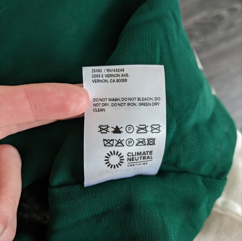 Reformation Juni Green Long Sleeve Dress - Picture 8 of 11